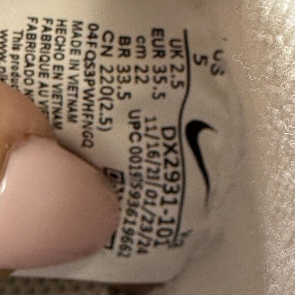 Nike Waffle Debut Women's size 5 White Vintage Green Shoes DX2931-102 - Picture 8 of 8